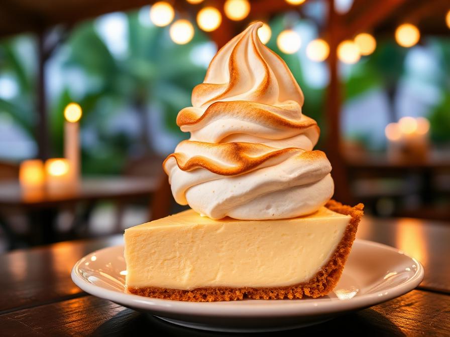Key lime pie from Blue Heaven